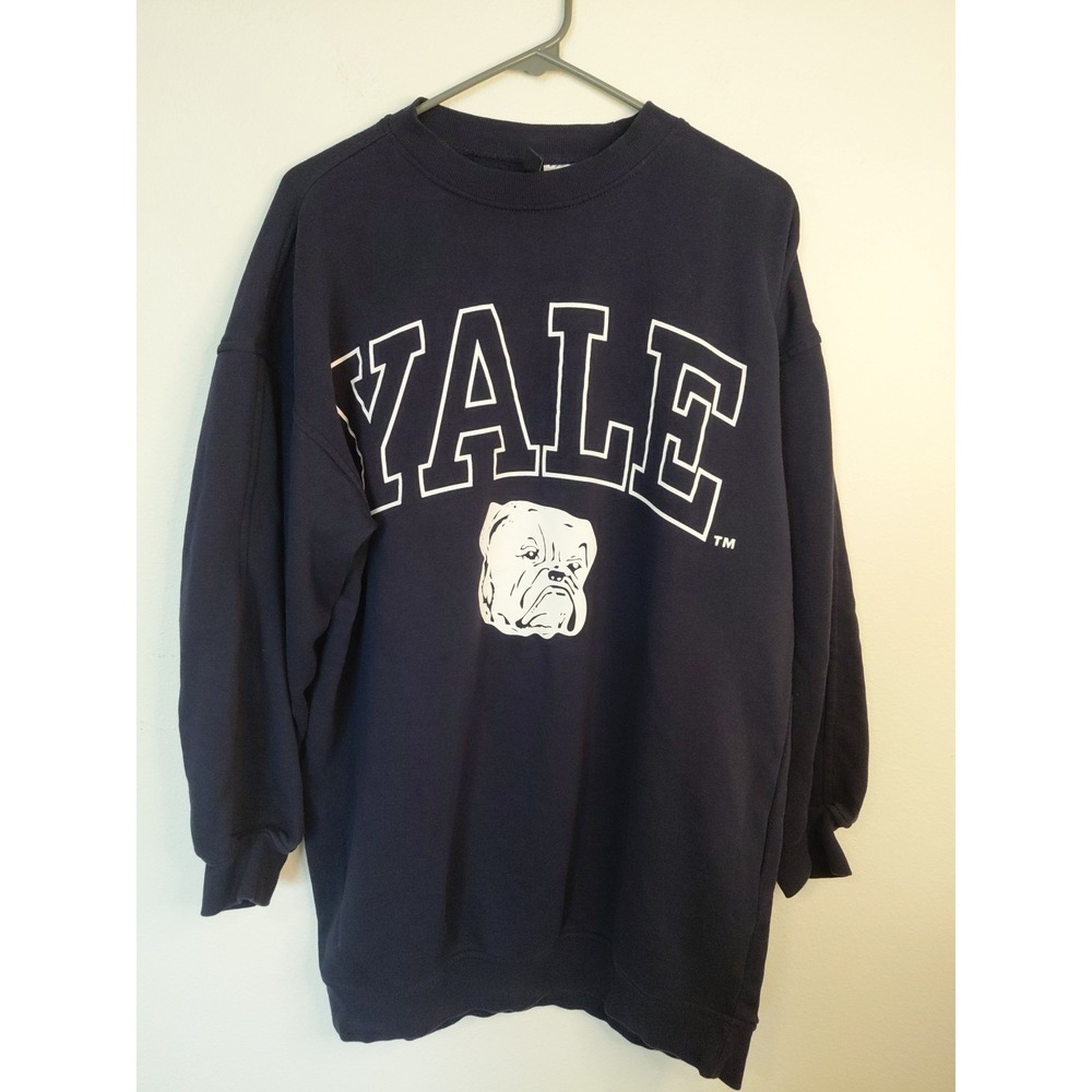 Yale University Bulldogs Ivy League Long Sleeve Blue Sweatshirt Size XS